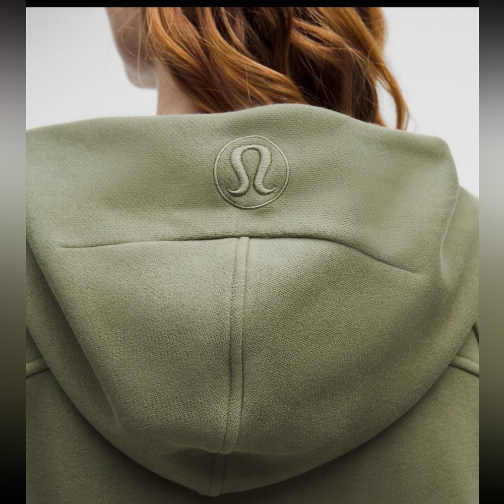 NWT 🌿 Bayleaf/Gold | Lululemon Scuba Oversized Half Zip Hoodie | XS/S - Picture 7 of 10